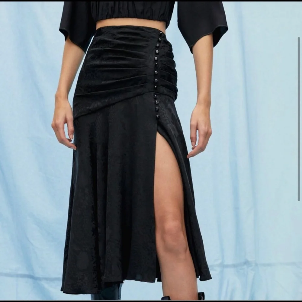 NWT Le Fou Wilfred Silk Slit Skirt size 0 - Picture 1 of 10